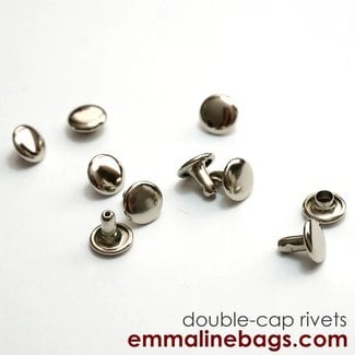 Emmaline Double Cap RIVETS - Medium (9 mm Cap x 8 mm Post)