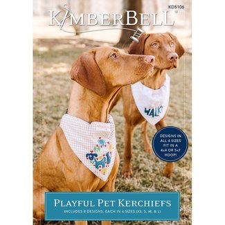 Kimberbell Designs Playful Pet Kerchiefs Machine Embroidery CD