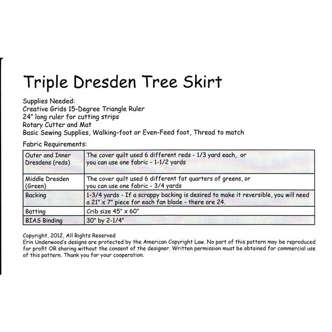 Triple Dresden Tree Skirt