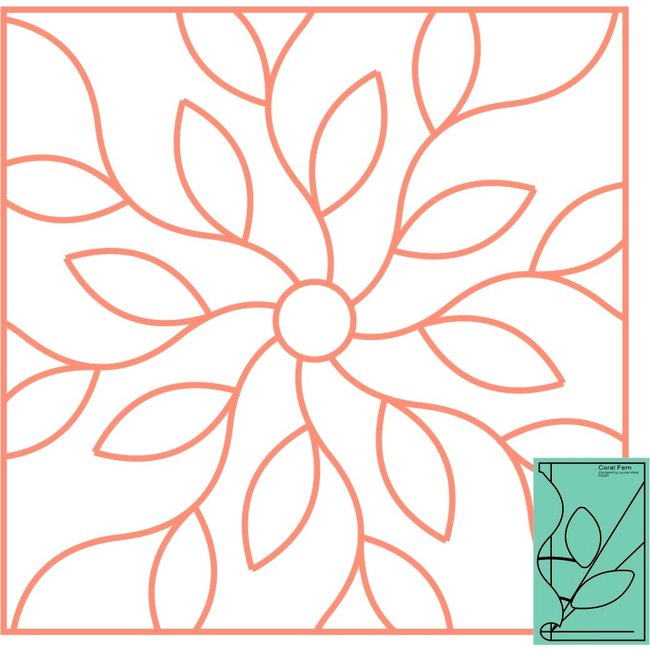 Coral Fern Template - High Shank