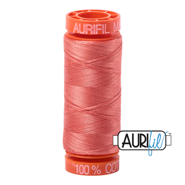 AURIFIL 50 WT Tangerine Dream 6729 Small Spool