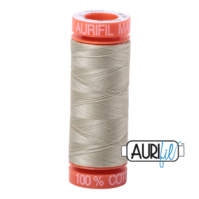 AURIFIL 50 WT Light Military Green 5020 Small Spool