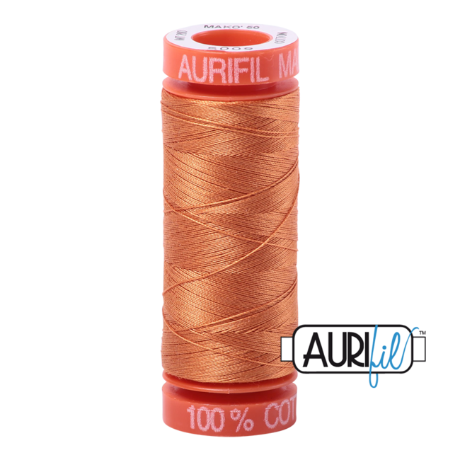 AURIFIL 50 WT Medium Orange 5009 Small Spool