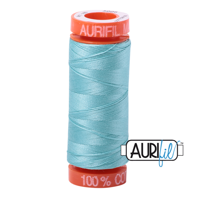 AURIFIL 50 WT Light Turquoise 5006 Small Spool