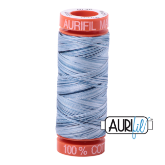 AURIFIL AURIFIL 50 WT Stonewash Blues 4669 Small Spool