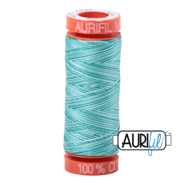 AURIFIL 50 WT Turquoise Foam 4654 Small Spool