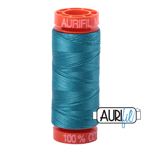 AURIFIL 50 WT Dark Turquoise 4182 Small Spool