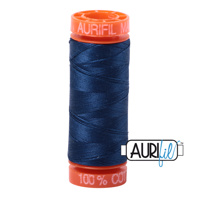 AURIFIL 50 WT Medium Delft Blue 2783 Small Spool