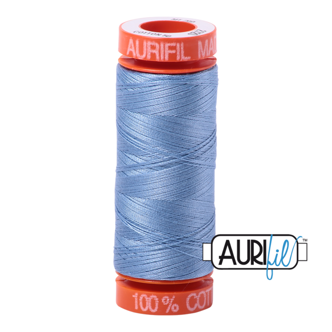 AURIFIL 50 WT Light Delft Blue 2720 Small Spool
