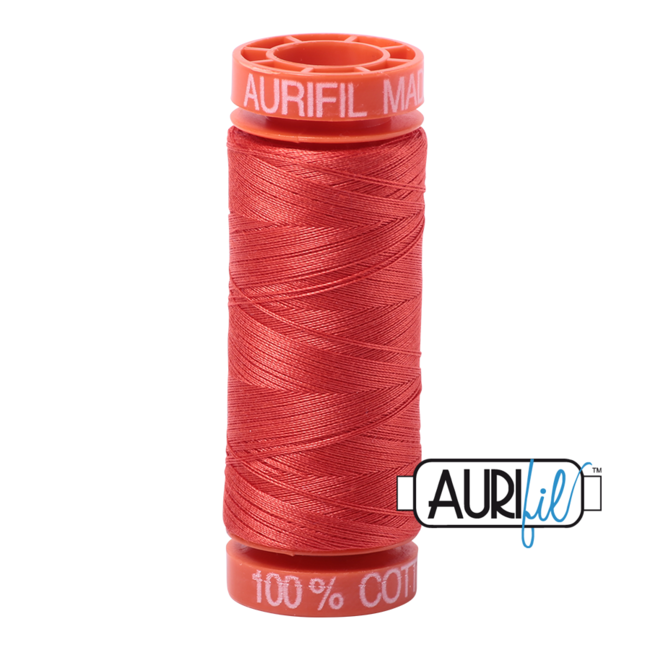 AURIFIL 50 WT Light Red Orange 2277 Small Spool