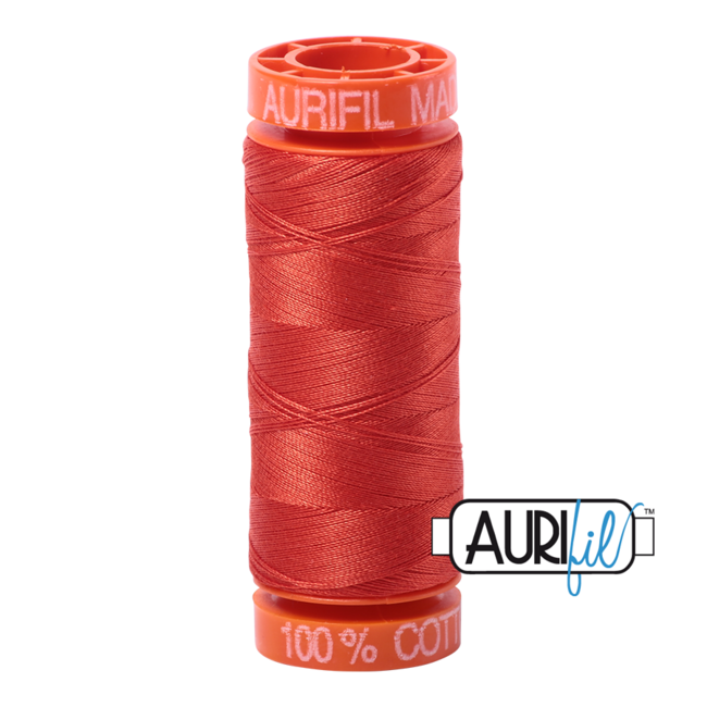 AURIFIL 50 WT Red Orange 2245 Small Spool