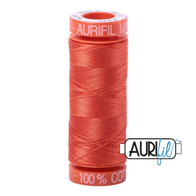 AURIFIL 50 WT Dusty Orange 1154 Small Spool