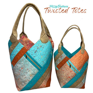 Hoop Sisters Twisted Tote - USB Bundle with HoopShape