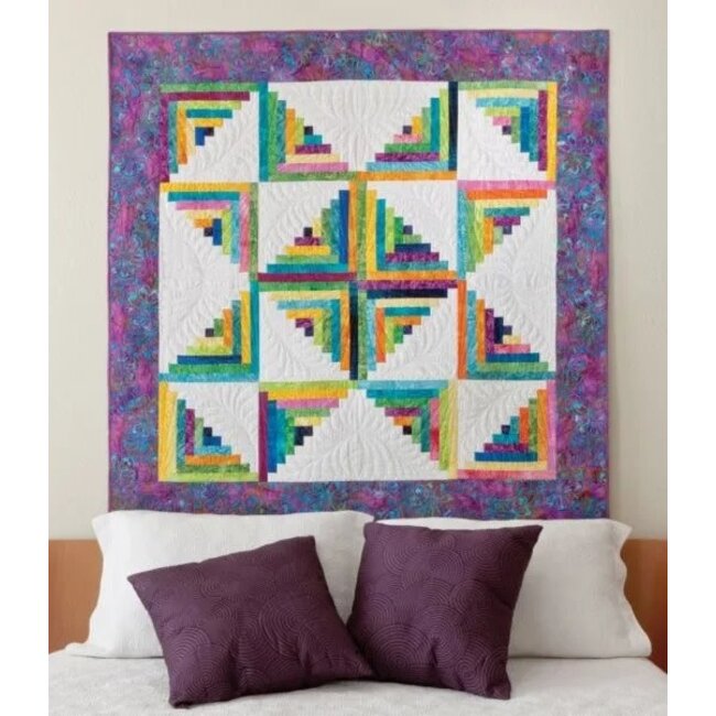 GO! Log Cabin-12" Finished Square by Leslie Main Die