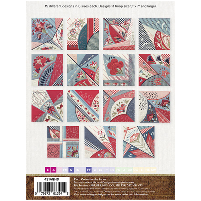 Quarter Turn Quilting Collection Hoop sizes 5” x 7” to 9.5” x 14”