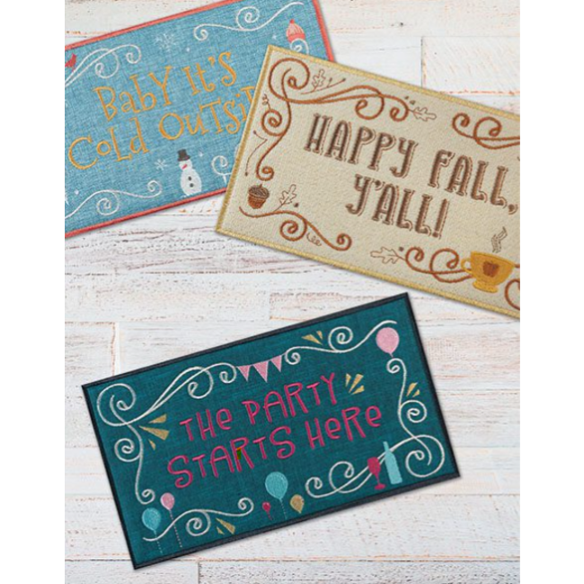 Anita Goodesign - Seasonal Welcome Signs Embroidery