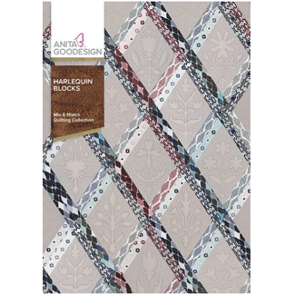 Anita Goodesign Harlequin Blocks Mix & Match Quilting Collection Hoop sizes 6” x 10” to 9.5” x 14”