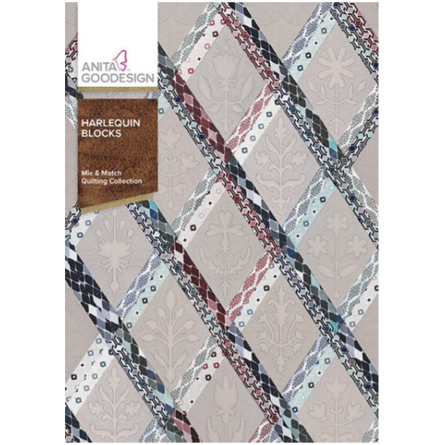 Harlequin Blocks Mix & Match Quilting Collection Hoop sizes 6” x 10” to 9.5” x 14”