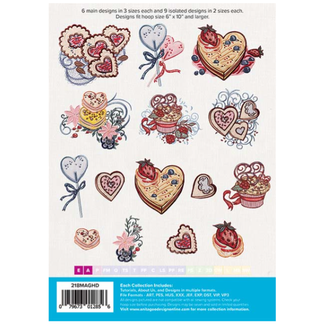 Anita Goodesign Sweet Tooth Mini Collection Hoop sizes  6” x 10” to 9.5” x 14”
