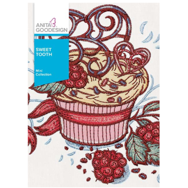 Sweet Tooth Mini Collection Hoop sizes  6” x 10” to 9.5” x 14”