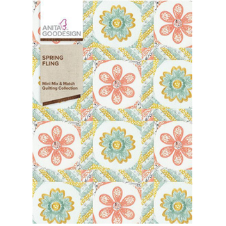 Anita Goodesign Spring Fling Mini Mix & Match Quilting Collection Hoop sizes 5” x 7” to 9.5” x 14”