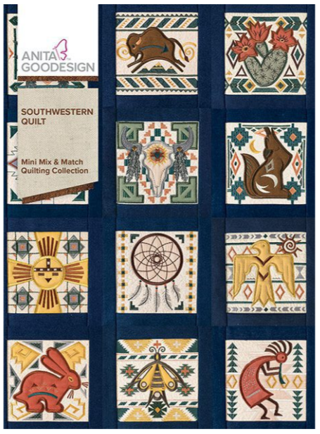 Anita Goodesign Southwestern Quilt Mini Mix & Match Quilting Collection