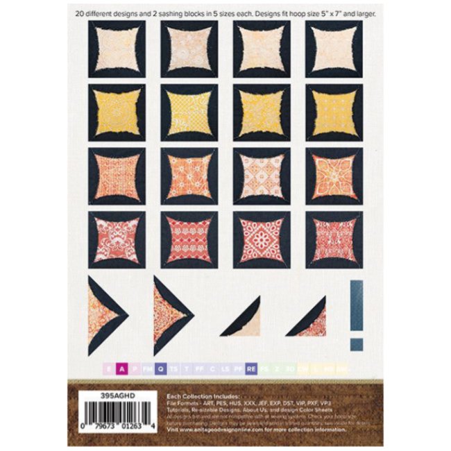 Cathedral Quilt Mix & Match Quilting Collection Hoop sizes 5” x 7” to 9.5” x 14”