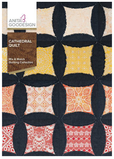 Anita Goodesign Cathedral Quilt Mix & Match Quilting Collection Hoop sizes 5” x 7” to 9.5” x 14”