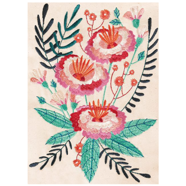 Vibrant Florals Full Collection Hoop sizes 7” x 12” to 9.5” x 14”