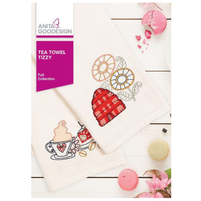 Tea Towel Tizzy Full Collection Hoop sizes 6” x 10” to 9.5” x 14”