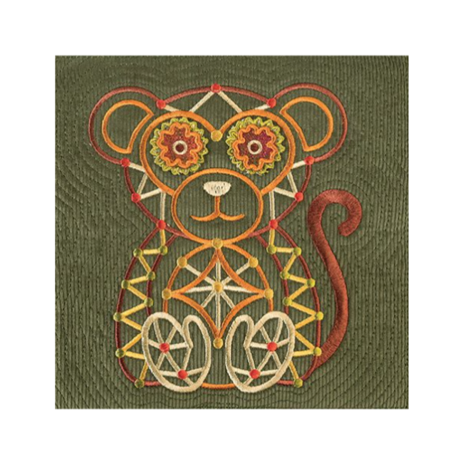 Wild-Eyed Critter Quilt Mix & Match Quilting Collection Hoop sizes 6” x 10” to 9.5” x 14”