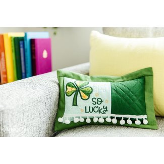 Kimberbell Designs Lucky Us Bench Pillow FILE ONLY