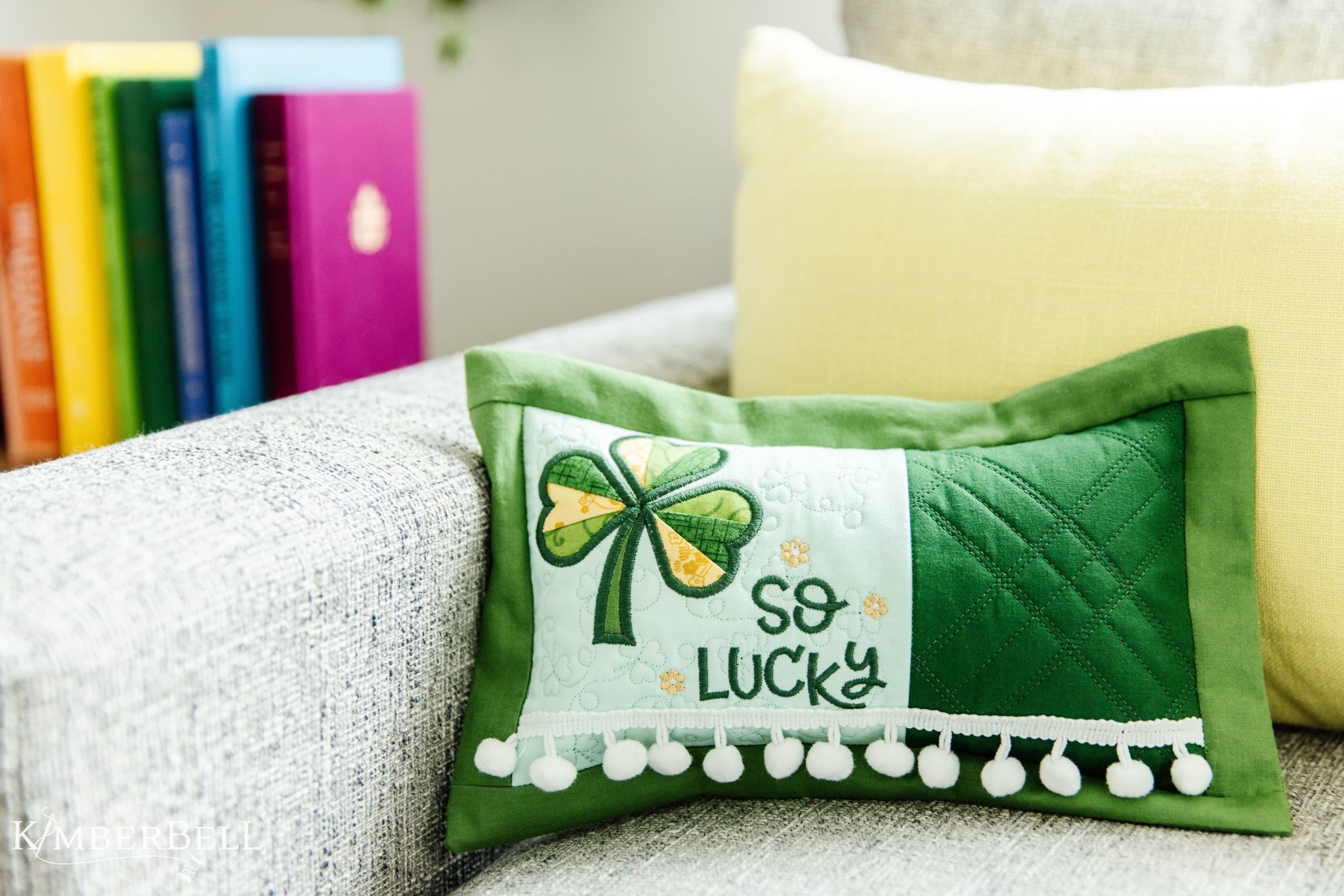 Kimberbell Designs Lucky Us Bench Pillow WITHOUT file