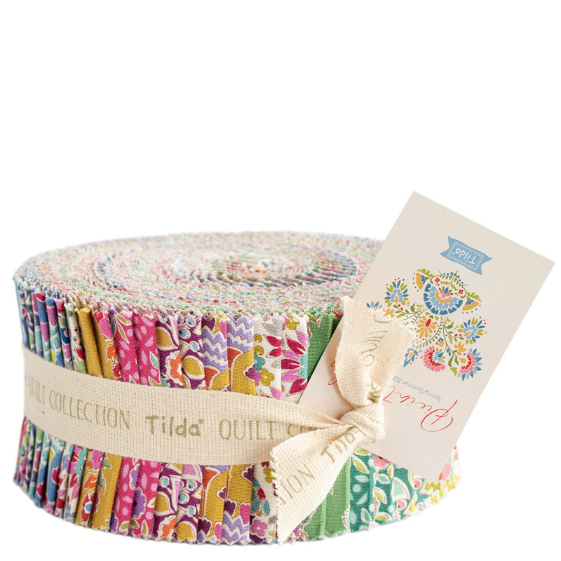 Tilda PIE IN THE SKY FABRIC ROLL 2.5 IN STRIPS 40 PIECES 300157