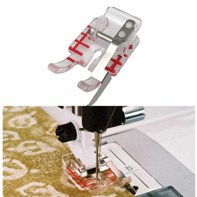 HV Clear Adjustable 1/4" Foot w/ Guide (group 5-9)