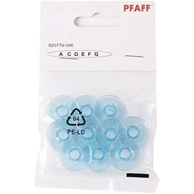 BOBBIN BLUE, PFAFF GENUINE (Five Hole) (ACDEFG CLASS) (10 Pack)