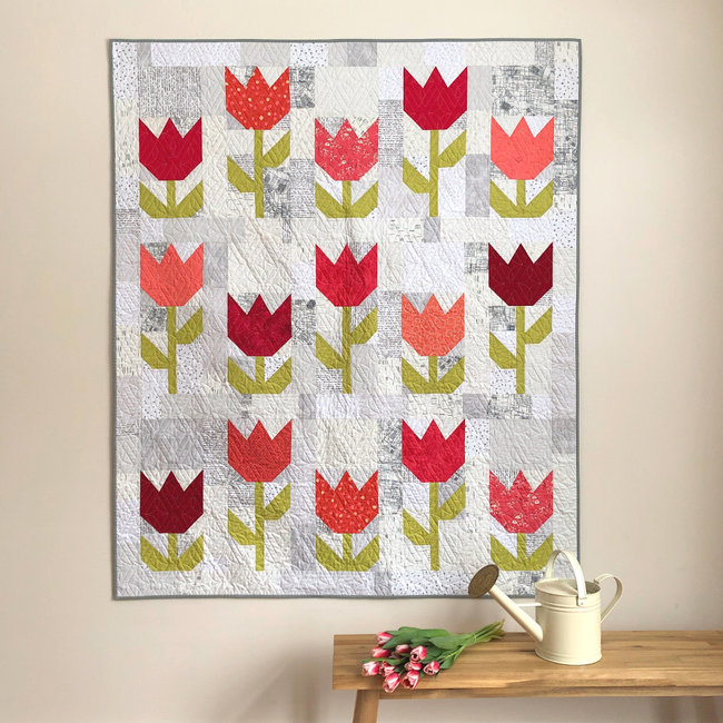 Paper Tulips Quilt Pattern Stitch by Stitch