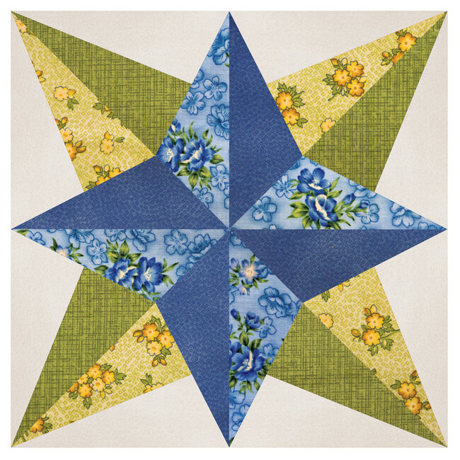 GO! Blazing Star-6” Finished by Eleanor Burns
