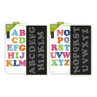 AccuQuilt GO! Carefree Alphabet Uppercase Set (2-Die Set)