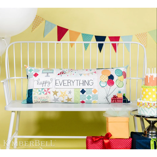 Kimberbell Shout Hooray Bench Pillow Embellishment Kit, Discontinued, While Supplies Last