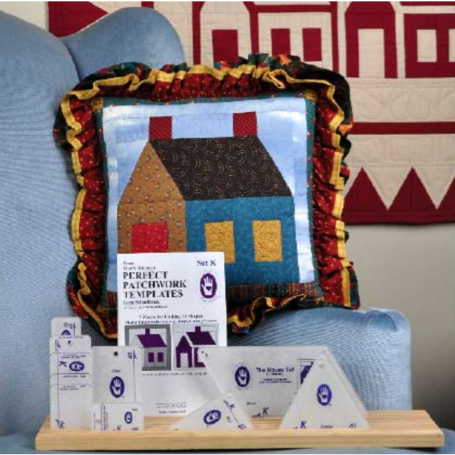 Perfect Patchwork templates, Large Schoolhouse  set K (12")  (DISCONTINUED WHILE SUPPLIES LAST)