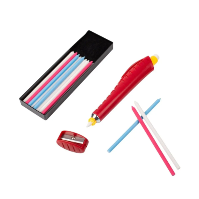 Mechanical Chalk Pencil, Chalk, Sharpener