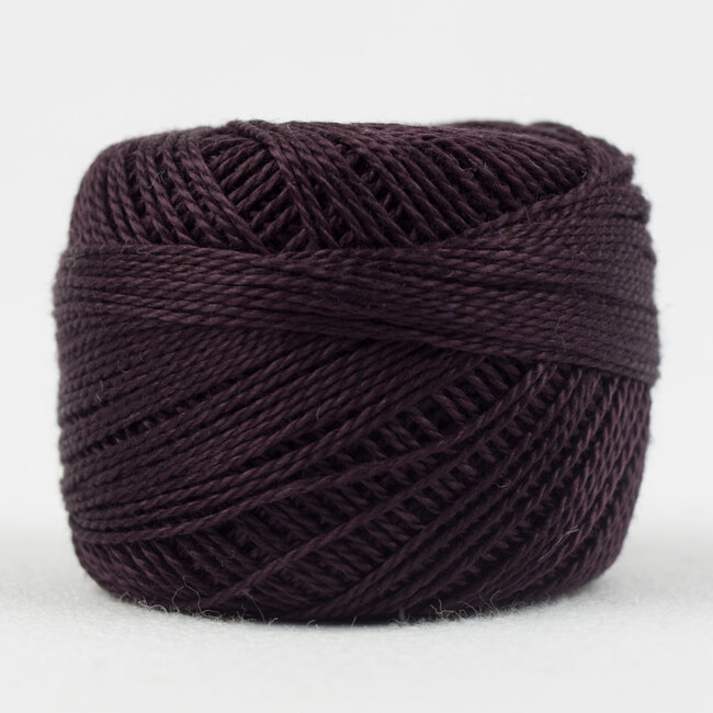 Eleganza™ 8wt Perle Cotton Thread Solid - Black Lotus