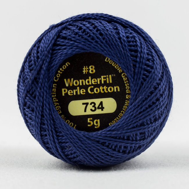 Eleganza™ 8wt Perle Cotton Thread Solid - Denim