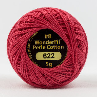Wonderfil Eleganza™ 8wt Perle Cotton Thread Solid - Bright Lipstick