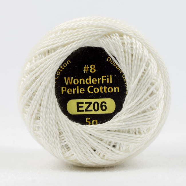 Eleganza™ 8wt Perle Cotton Thread Solid - First Snow