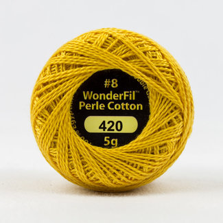 Wonderfil Eleganza™ 8wt Perle Cotton Thread Solid - Polished Amber