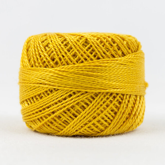 Eleganza™ 8wt Perle Cotton Thread Solid - Polished Amber