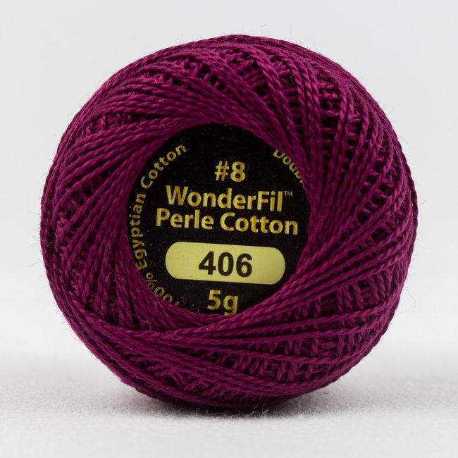 Eleganza™ 8wt Perle Cotton Thread Solid - Grape Jelly