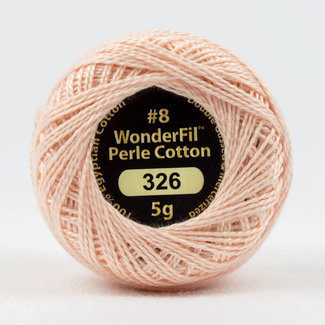Wonderfil Eleganza 8 wt 2-ply Egyptian Perle Cotton Thread for Handwork, EL5G-326, Cherry Blossom 5g ball, 38.4m